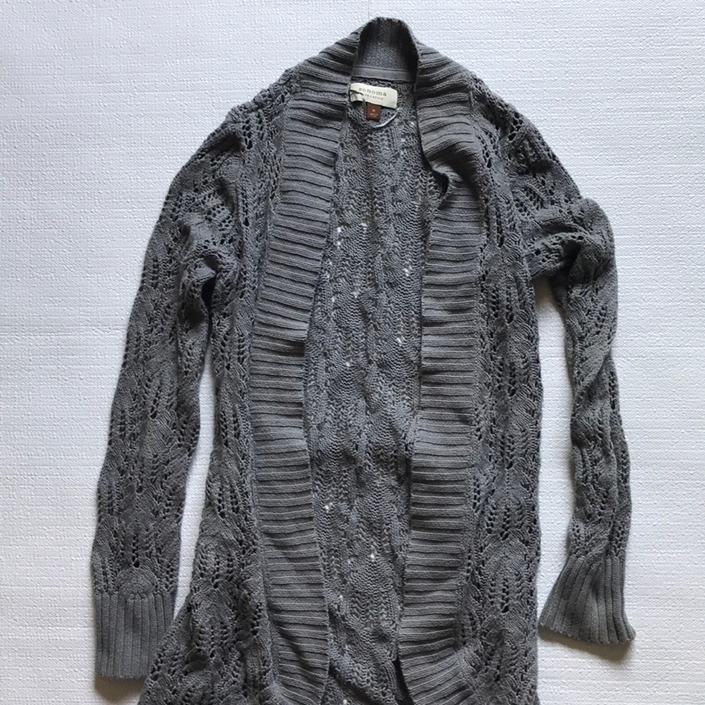 Lace cardigan with strap